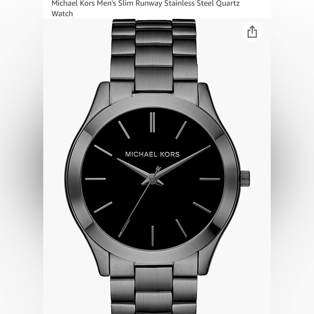 Michael Kors Men's Slim Runway Stainless Steel Quartz Watch